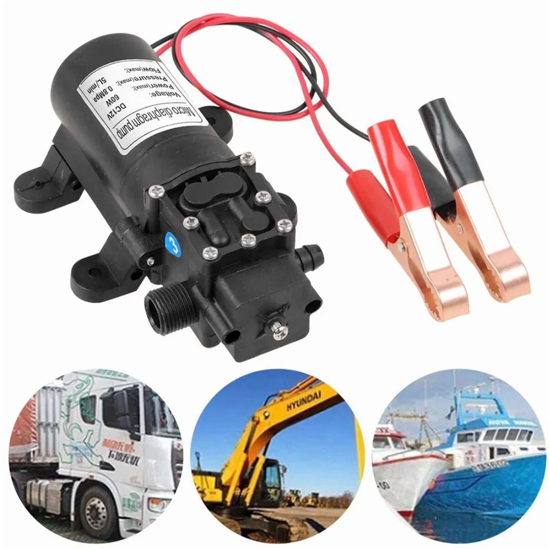 CIRCLE- Usa 12V Motor Oil Fuel Fluid Extractor Electric Siphon Transfer Change Pump 60W
