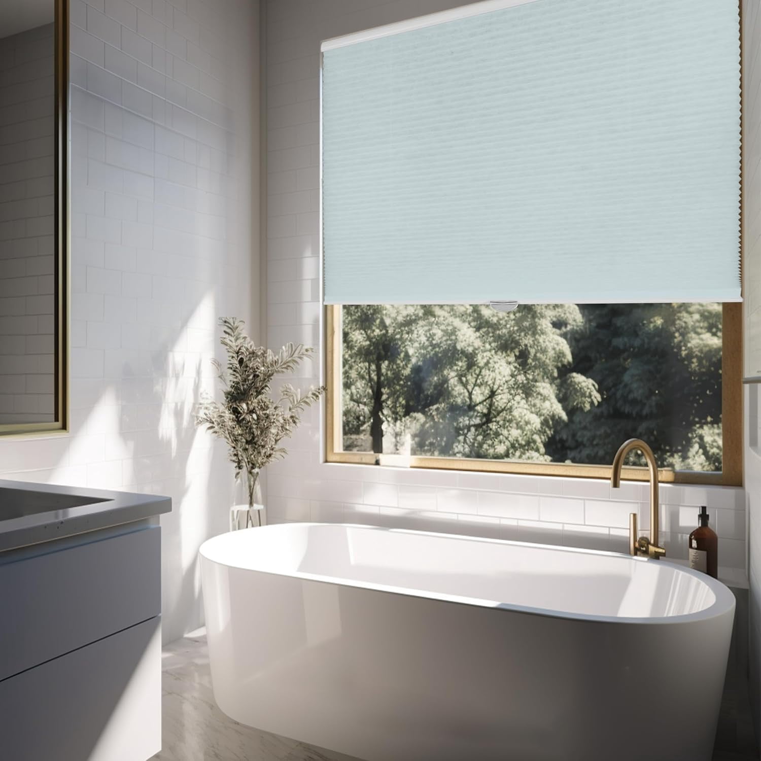 Chicology Cloud Cordless Light Filtering Cellular Shades 69.5 in. W x 48 in. L