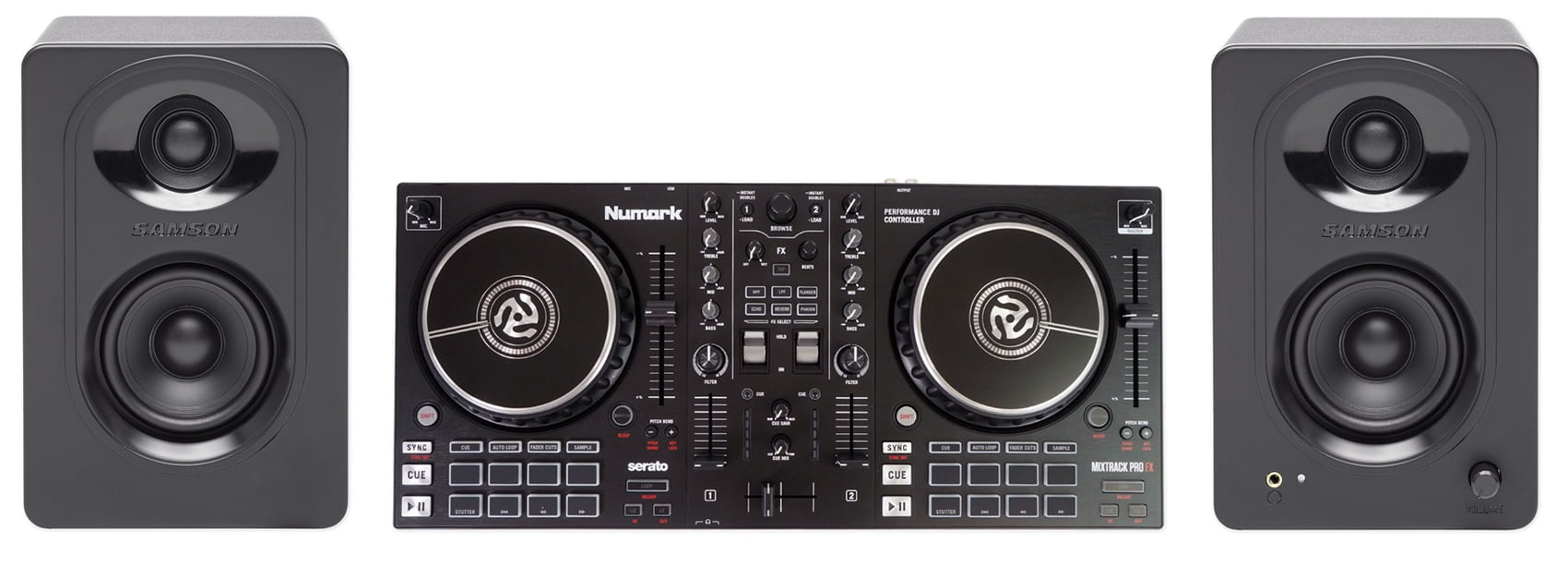 Numark Mixtrack Pro FX 2Deck Serato DJ Controller FX/3Band EQ+Samson