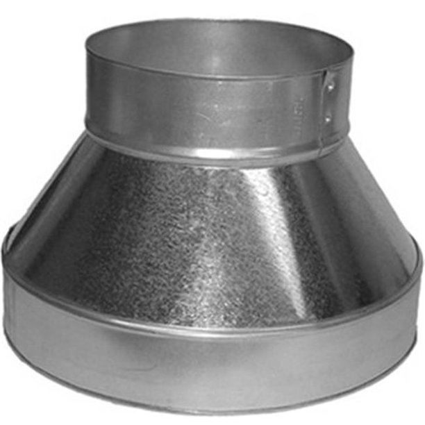 Gray Metal 7X6311P 7 x 6 in. Uncrimped Galvanized Stove Pipe Reducer