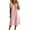 Pink, variant on Horkkom T Shirt Dress Women Solid Color Short Sleeve Crew Neck Midi Dresses Summer Loose Casual Dresses, S-3XL