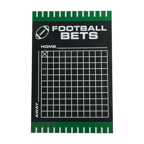 Game Day Squares: Interactive Chalkboard for Football Betting Parties - Elevate Your Game Night with Fun, Engaging, and Easy-to-Use Betting Supplies for Friends and Family.