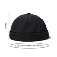 thumbnail image 6 of Landlord Hat Buckle Closure Quick-dry Waterproof Beanie Cap Rolled Cuff Brimless Cap Streetwear, 6 of 8