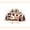 Brown White, variant on Castle Fairy Floral Camper Full Size Comforter Sets 3 Pieces for Girls, Mountain Art Bedding Sets for Bedroom, Pink Green Beige,Grey Reversible
