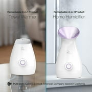 Pure Daily Care Nano Steamer 3-in-1 Ionic Facial Nano Facial Mister 5-Piece Stainless Steel Skin Kit (Purple)