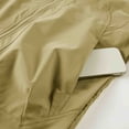 thumbnail image 6 of Jerdar Men's Nylon Jacket No Hood Lightweight Thin Zip Pockets Solid Color Long Sleeve Athletic Outdoor Casual Commute Windbreaker Coat Outerwear, 6 of 9