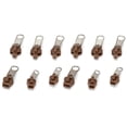 thumbnail image 4 of Universal Zipper Repair Kit 12Pcs Replacement Zipper Pull Sliders Fixer for DIY Jackets Coats Pants Bags Coffee, 4 of 9
