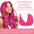 thumbnail image 3 of Extensiones de cabello GOO GOO Colored I Tip 20 cm 50 g 50S Hot Pink, 3 of 8