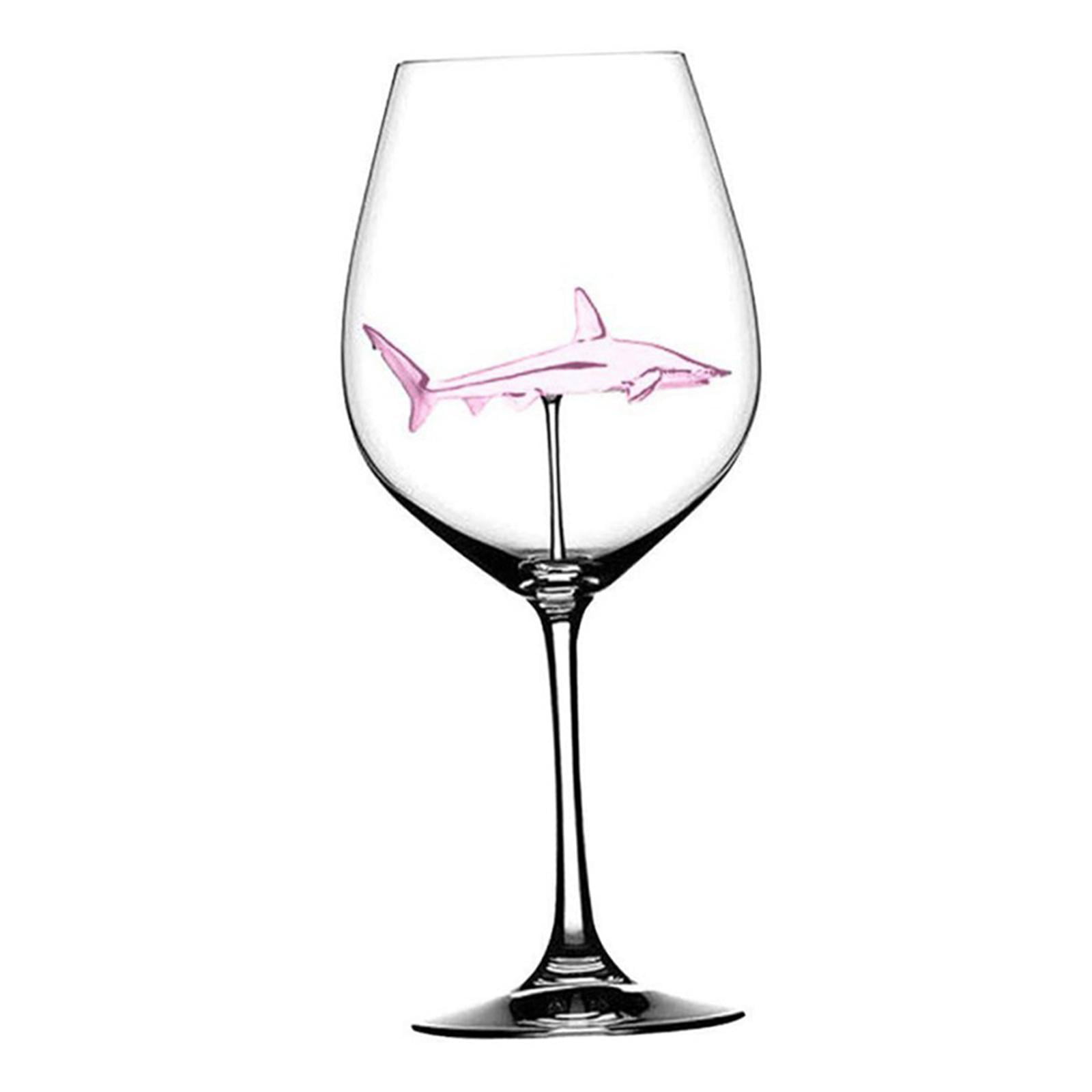 300ml Shark Wine Glass Red Wine Goblet Wine Cocktail Glasses Glass For Party 
