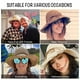 thumbnail image 4 of Gorro de pescador tejido de algodón con circunferencia de la cabeza de 56-58cm, gorro de lavabo tejido hueco, protector solar de verano para mujer, 4 of 5