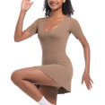 thumbnail image 2 of THDHVS Women's Casual Dresses,Summer Dresses for Women 2025,Athletic Dress with Shorts Pockets Summer Dresses for Women Golf Outfits for Workout Khaki XL, 2 of 7