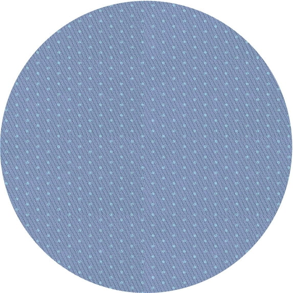 Ahgly Company Indoor Round Patterned Periwinkle Purple Area Rugs, 7' Round