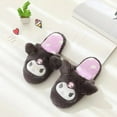 thumbnail image 3 of Cartoon Plush Slippers Floor Slippers Japanese Anime Warm Winter Indoor Slippers Flat Casual Non-slip Girl Home Shoes Kuromier, 3 of 11