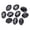 Black, variant on U8MO 10pcs Sew On Oval Crystal Glass Flat Back Claw Cup Rhinestones Beads DIY Jewelry-6x8mm-Clear AB