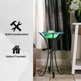thumbnail image 3 of XBrand 27" LED Mist Indoor Floor Fountain with Inline Control, Aromatherapy, Glass & Metal, Blue, 3 of 12