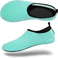 thumbnail image 4 of Luniquz Water Shoes for Women Men Quick-Dry Aqua Socks Swim Beach Barefoot Yoga Exercise Wear Sport Accessories Pool Camping Must Haves Adult Youth Size-Green, 4 of 6