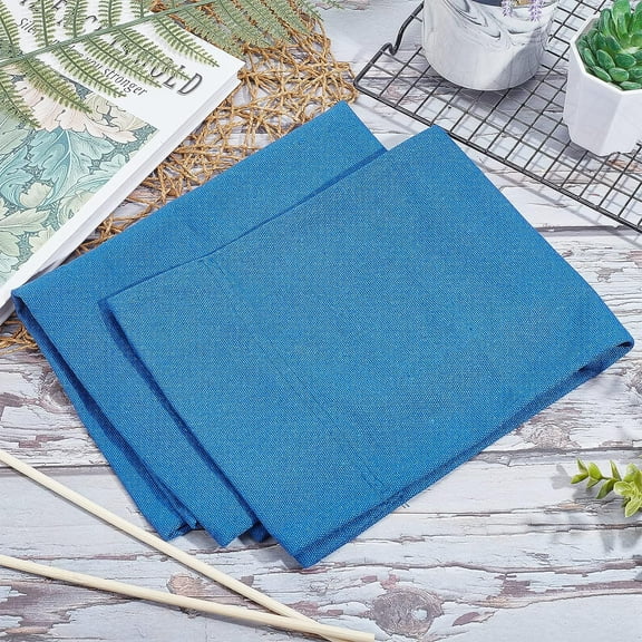 1 set Chair Canvas Covers Replacement with Wooden Sticks for Home Director Chair Dark Blue 195~410x530x4mm and 413x6mm 4pcs/set