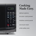 thumbnail image 3 of Farberware Countertop Microwave 900 Watts, 0.9 Cu. Ft. - Microwave Oven With LED Lighting and Child Lock - Perfect for Apartments and Dorms - Easy Clean Grey Interior, Retro Black, 3 of 5
