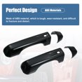 thumbnail image 3 of Conjuntos únicos de 1 cubierta de manija de puerta automotriz trim decoración exterior para Jeep Wrangler JL JLU 2018-2022, Negro, 3 of 7