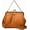 Brown, variant on Retro Handbags and Purses for Women Chain Kiss Lock Top-Handle Satchel PU Leather Shoulder Bag Hollow Tote Champagne