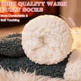 thumbnail image 3 of Loritta Secret Women's Fuzzy Slipper Socks 2 Pairs Winter Cozy Warm Thick Socks with Non-Slip Grippers, 3 of 9
