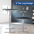 thumbnail image 3 of VIVO Dual Motor 71” x 30” Standing Desk, 1-Piece Black Top, Gray Frame, 3 of 8