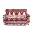 thumbnail image 2 of Jiueut Christmas Tree Snowflake Dot Print Recliner Loveseat Covers, Dustproof Recliner Slipcover Stain Resistant Lazyboy Reclining Chair Cover with Elastic Band Christmas Decor, 2 of 7