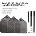 thumbnail image 3 of 12 13 14 16 Inch Big Pizza Perforated Shovel Paddle Short Handle Oven Turning Peel Kitchen Tools Spatula Nonstick Pizza  Baking (bk 13 inch 126cm), 3 of 7
