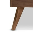 thumbnail image 2 of Baxton Studio Lissette Mid-Century Modern Walnut Brown Finished Wood Full Size Platform Bed Frame, 2 of 9