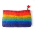 thumbnail image 1 of Global Groove GLG2377-204160 Handmade Felt Rainbow Clutch, 1 of 1