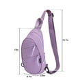 thumbnail image 2 of Deago Small Sling Backpack Crossbody Bag for Women Men Casual Chest Daypack Shoulder Bag for Travel Outdoor Hiking - Purple, 2 of 8
