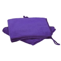 Uxcell 2pcs 8" x 8" Microfiber Cleaning Cloth Absorbent with Lanyard, Purple