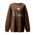 thumbnail image 4 of Mode Pull-Over à Col Rond Imprimé pour Femmes Manches Longues Blouse Confortable Chandail en Molleton, 4 of 4