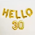thumbnail image 6 of Alphabet Letter Giant Foil Balloons Decor Gold For Celebration Party Free Air Pumper 32 Inch, 6 of 6