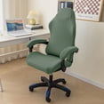 thumbnail image 1 of Nvzi Gaming Chair Covers Slip Covers Office Desk Chair Cover Waterproof with Armrest Covers, Stretch Computer Chair Cover Rotating Armchair Covers -Green, 1 of 5