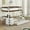 White+Walnut, variant on Bunk Bed with Twin size Trundle, Storage and Desk for Boys/Girls/Teens Bedroom, Low Wood Bed Frame with Safety Guardrail, No Box Spring Needed with Trundle