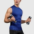 thumbnail image 2 of Men's Athletic Compression Shirts Sleeveless Tank Top Slim Running Sports Workout Base Layer Undershirt, 2 of 5