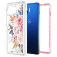 thumbnail image 4 of Moto G 5G Plus Case, Moto One 5G Case, Rosebono Graphic Design Shockproof Impact Resistant Protective Full-Body Rugged Clear Hybrid Bumper Case fOR Moto G 5G Plus / One 5G (Pink Flower), 4 of 5