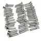 thumbnail image 4 of BESTYASH 50Ud Clips Para El Metálicos De Doble Tenedor Para Peinados DIY Color Plata Durable, 4 of 7
