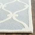 thumbnail image 4 of SAFAVIEH Cambridge Raleigh Geometric Wool Area Rug, Blue/Ivory, 8' x 8' Square, 4 of 9