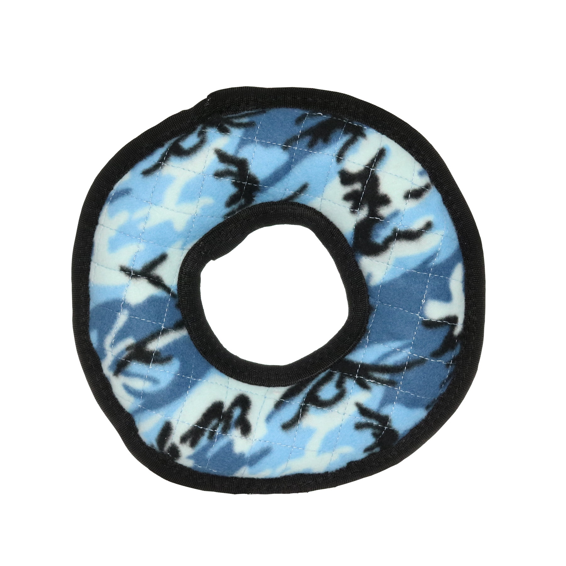 TUFFY® Ultimate Ring Camo Blue, 2-Pack, Durable Plush Squeaky Dog Toys
