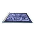 thumbnail image 2 of Ahgly Company Machine Washable Indoor Rectangle Abstract Blue Modern Area Rugs, 2' x 3', 2 of 4