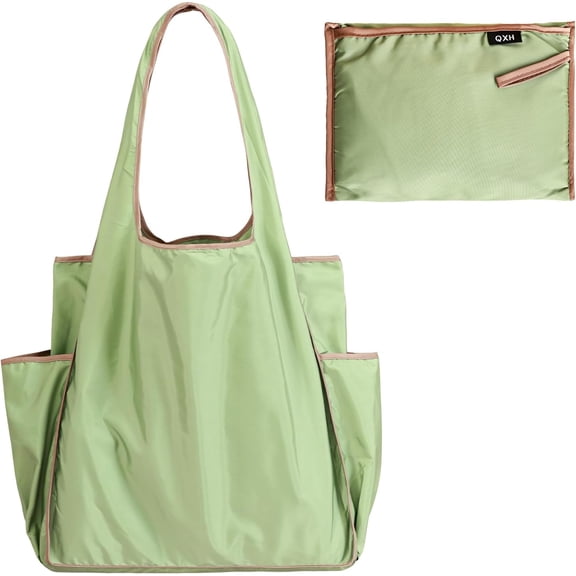 Benoxine Reusable Grocery Bag for Heavy Duty,Extra Capacity Foldable Shopping Bag,Large tote Bag for Shopping Storage Travel