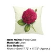 Yirtree Decorative Romantic Rose Flower Pillow Cover Vintage Shabby