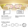 thumbnail image 4 of KUIFORTI Cling Car Window Shades for Side Window, 2 Pcs Cute Alpaca Car Window Shade for Baby In Car, 20.47" x 12.59" Car Privacy Shades for SUV Truck Sedan Van, 4 of 6