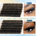 thumbnail image 3 of Kit de racimos de pestañas Yawamica Fluffy Lash Clusters 15-25 mm, 3 of 7
