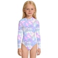 thumbnail image 6 of Shadoumai Girls Long Sleeve Front Cashion Round Neck Swimsuit For Young Beachgoers, 6 of 6