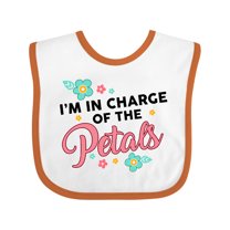 Inktastic Flower Girl I'm in Charge of the Petals Girls Baby Bib