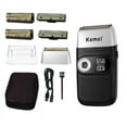 thumbnail image 2 of Kemei Electric Shaver Men Electric Razor Rechargeable Beard Shaver Floating Hair Trimmer Face Care Shaving Machine, 2 of 5