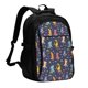 thumbnail image 1 of Easygdp Cartoon Dinosaur Mochila para Laptop de Viaje con Puerto USB, Mochila para Laptop con Puerto de Carga USB para Mujeres y Hombres, 1 of 7